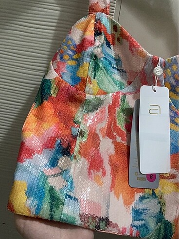 Zara Çok şık pullu payet crop