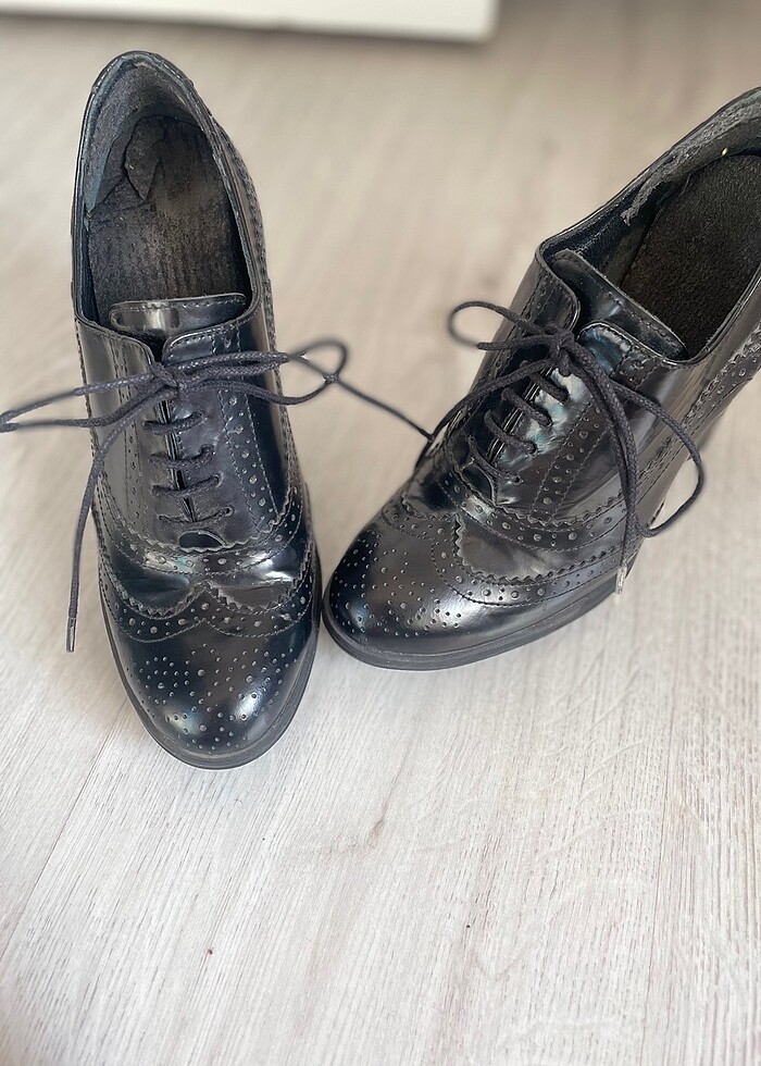 36numara kalın topuk ayakkabı - Görsel 3