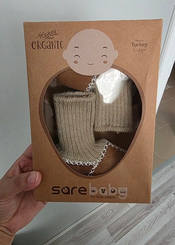 Diğer Sarebaby Organik Deri Bebek Ayakkabısı 6-12 aylık içindir