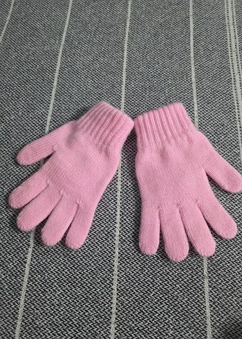 Nakışlı Pembe Kız Eldivenleri - Görsel 2