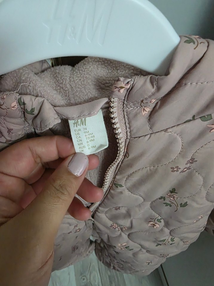 Pembe Çiçekli Bebek Kız Tulumu - Görsel 3