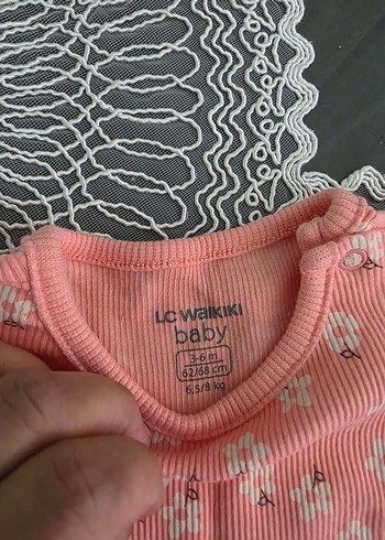 Kız bebek çiçekli pembe tshirt - Görsel 2