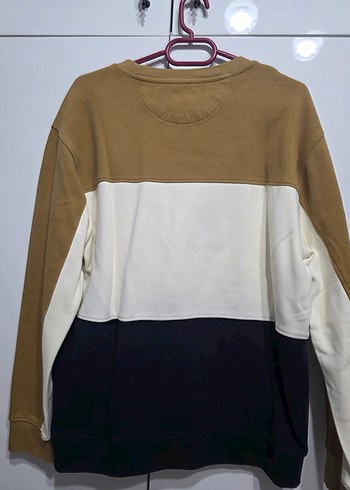 Erkek Kahverengi Üç Renkli Sweatshirt - Görsel 2