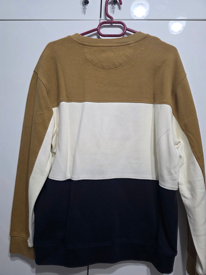 Erkek Kahverengi Üç Renkli Sweatshirt - Görsel 2