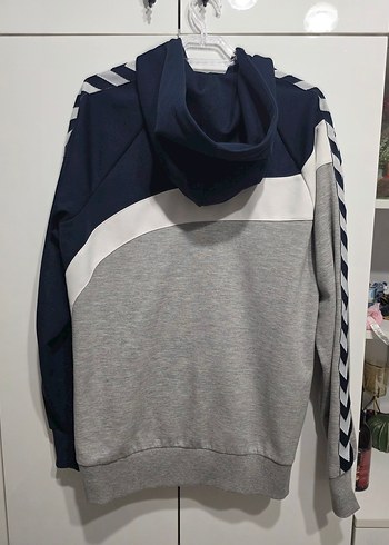 Hummel Erkek Gri ve Lacivert Renkli Fermuarlı Eşofman üstü - Görsel 2