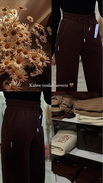 Kahverengi Oysho eşofman