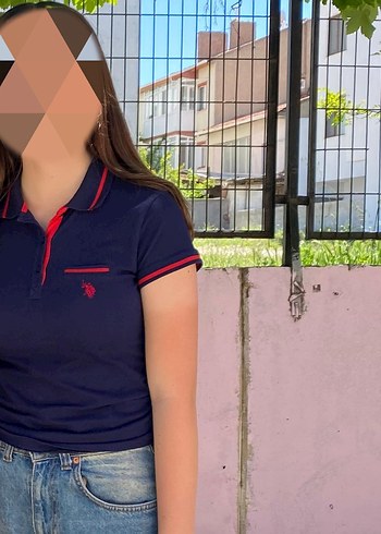 Lacivert Polo Yaka Tişört - Görsel 2