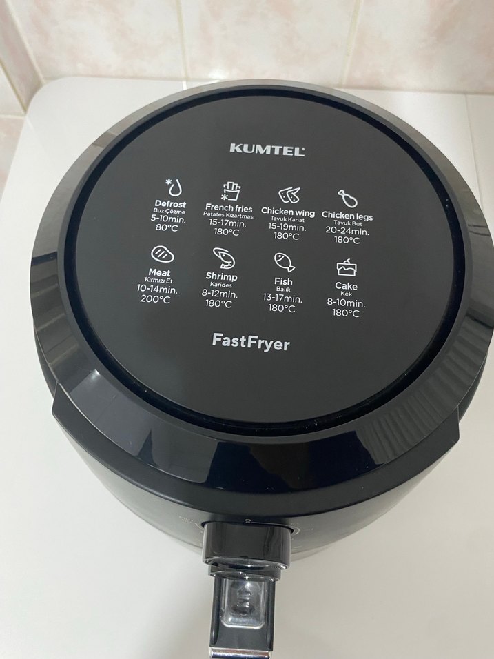 Air Fryer XL Siyah Elektrikli Hava Fritözü - Görsel 2