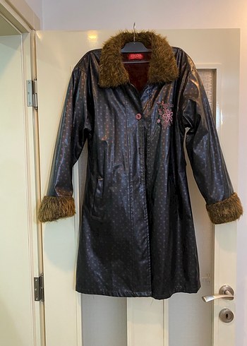 Kahverengi Kürklü Deri Kaban - Görsel 2