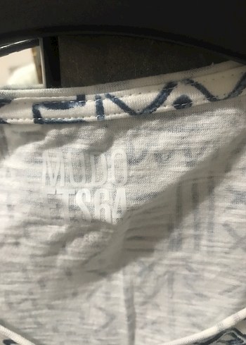 Mudo Gri Baskılı Erkek Tişört