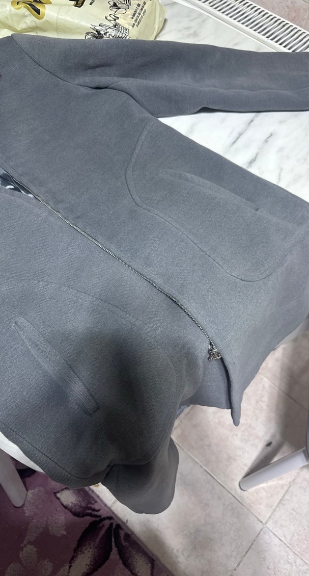 Gri Kürklü Yaka Kadın Kaban - Görsel 3