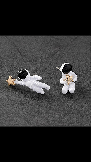 Vintage Love Astronot küpe