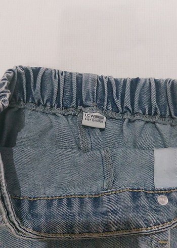 Düğmeli Gri Denim Kız Eteği - Görsel 3