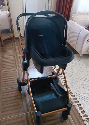 Siyah Bebek Arabası ve Taşıma Koltuğu - Görsel 5