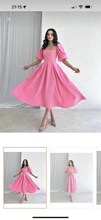 Pembe elbise