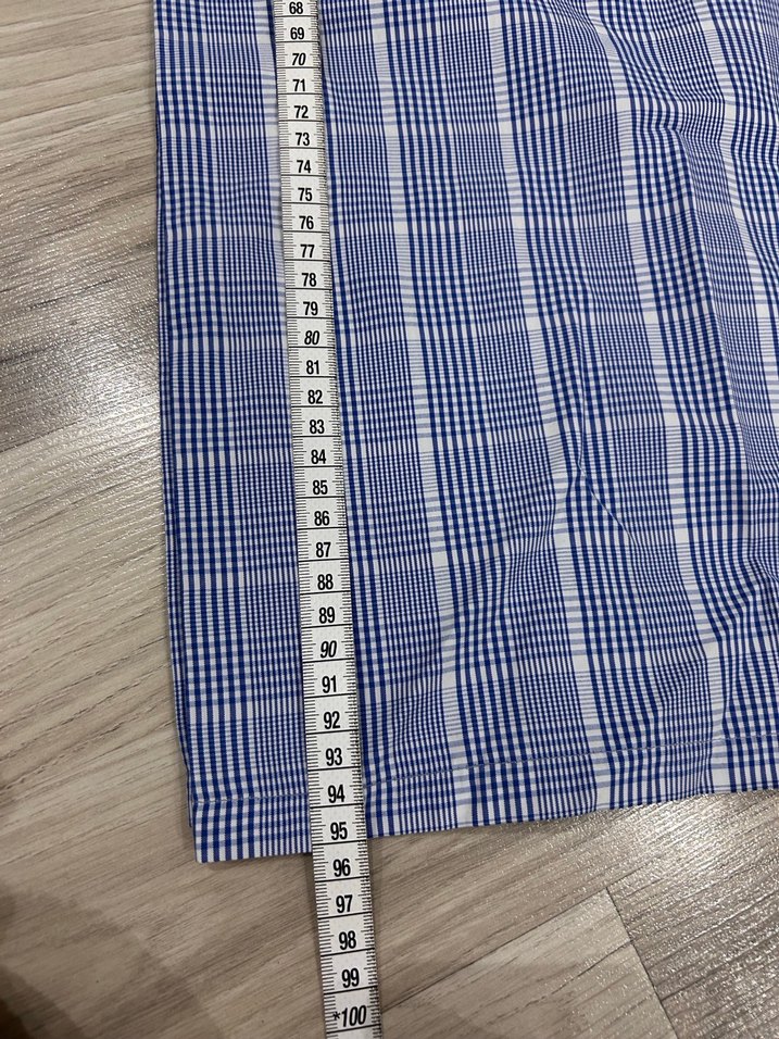 Mavi Ekose Kadın Kumaş Pantolon - Görsel 4