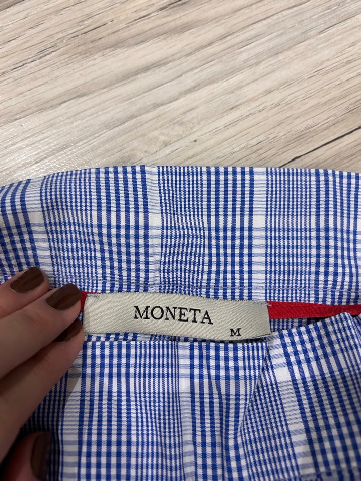 Mavi Ekose Kadın Kumaş Pantolon - Görsel 3