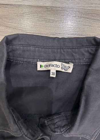 Koyu Gri Düğmeli Kadın Elbise - Görsel 3