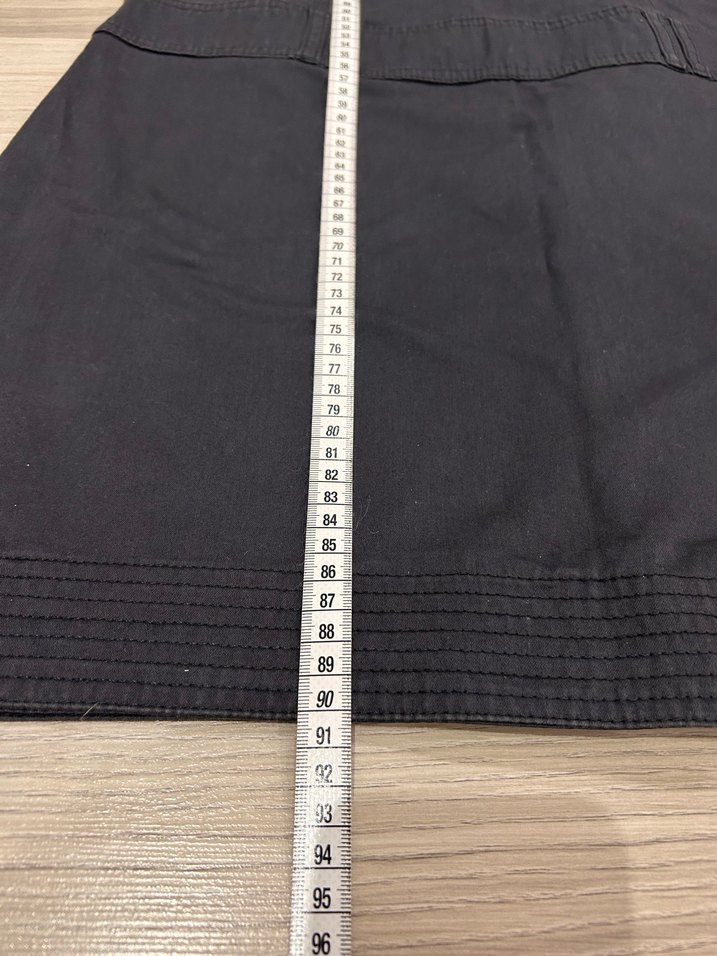 Koyu Gri Düğmeli Kadın Elbise - Görsel 4