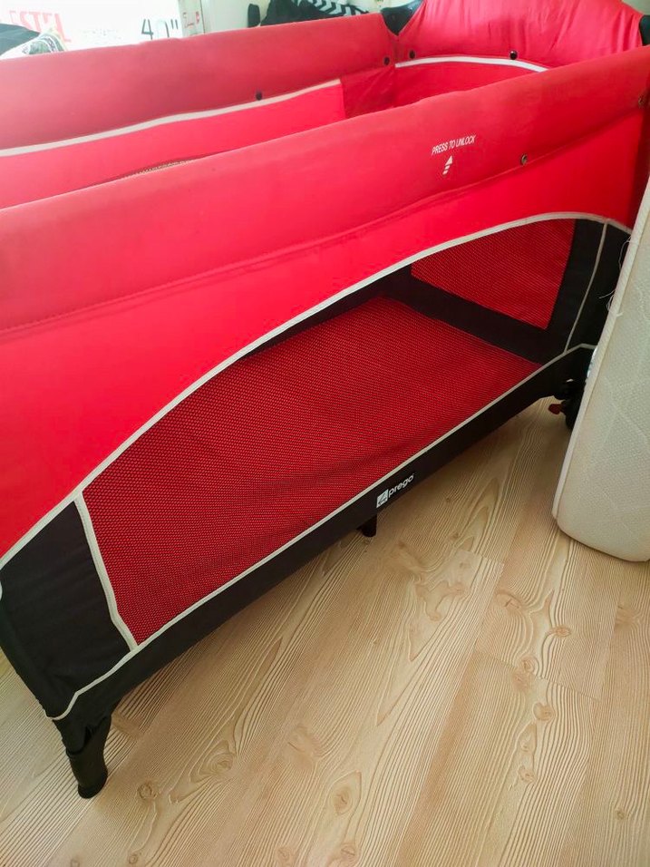 Kırmızı Oyun Parkı Beşiği - Görsel 3