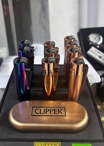CLIPPER Metal Renkli Çakmak Seti