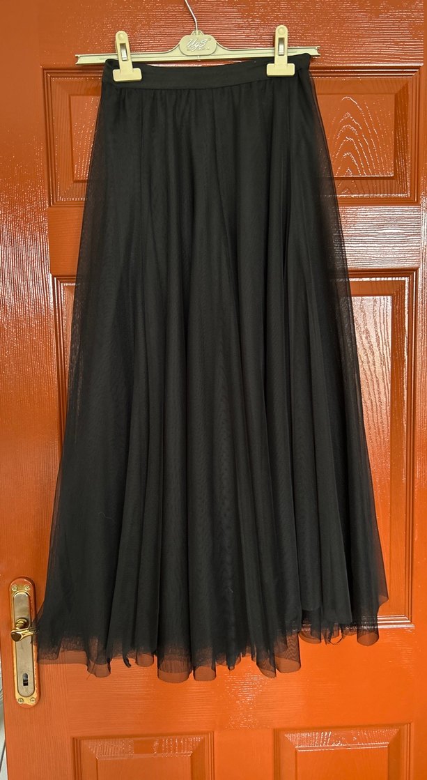 Siyah Uzun tül etek - Görsel 2