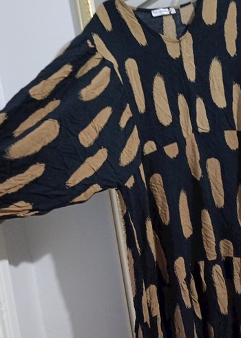 Bohem Tarz Uzun Keten Elbise - Görsel 2