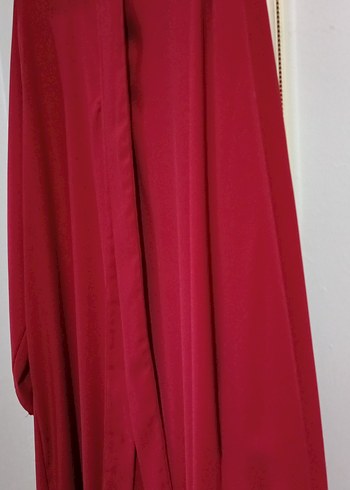 Bordo Uzun Salaş Bohem Elbise 44 bedene uyumlu - Görsel 3