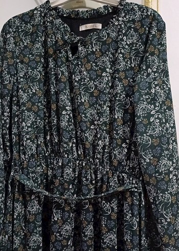 Bohem Uzun Desenli Kadın Elbise 44 bedene uyumlu - Görsel 4