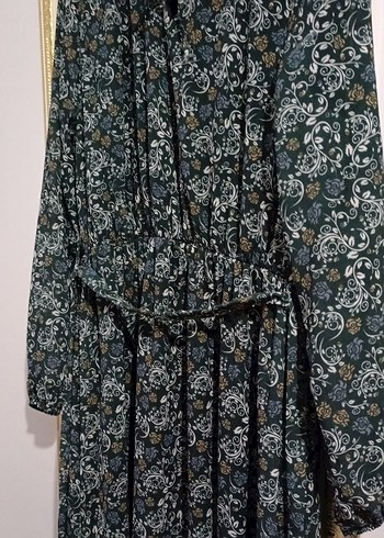 Bohem Uzun Desenli Kadın Elbise 44 bedene uyumlu - Görsel 2