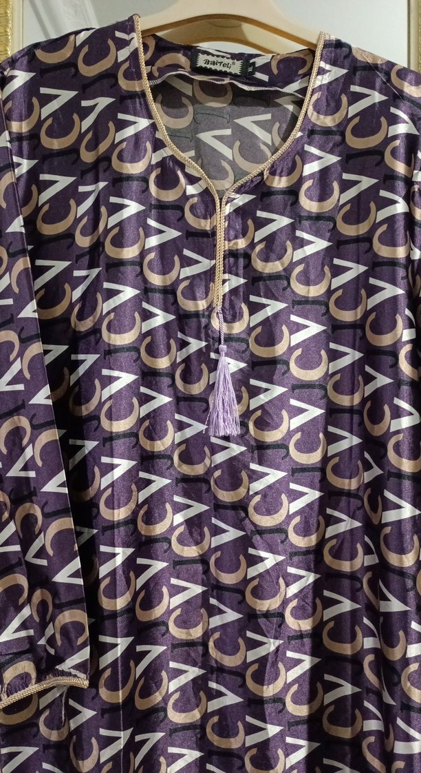 Bohem Mor Desenli Uzun Elbise - Görsel 2