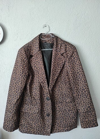 leopar blazer ceket