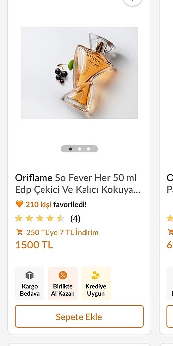  Beden Renk Oriflame So Fever Parfüm