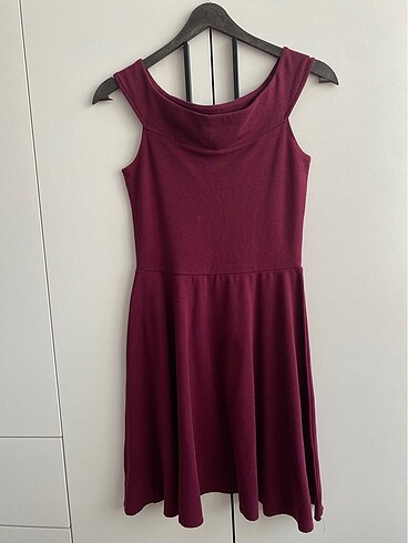 Mudo Mudo collection marka bordo elbise