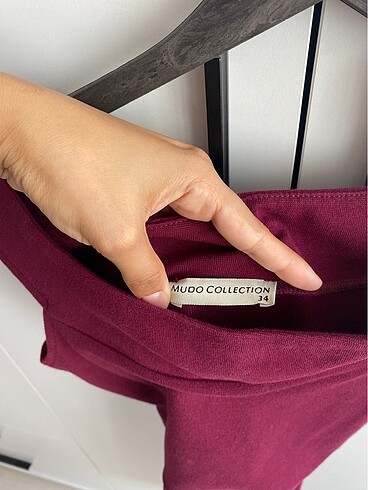 xs Beden Mudo collection marka bordo elbise