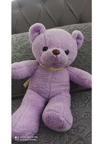 Mor peluş ayı 