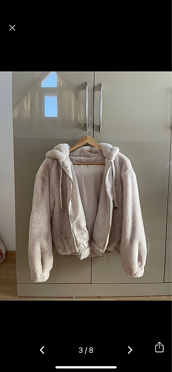 m Beden Bershka peluş ceket