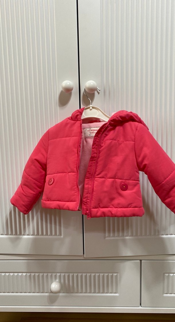 Kız Bebek Pembe Nakışlı Fermuarlı Tulumu - Görsel 4