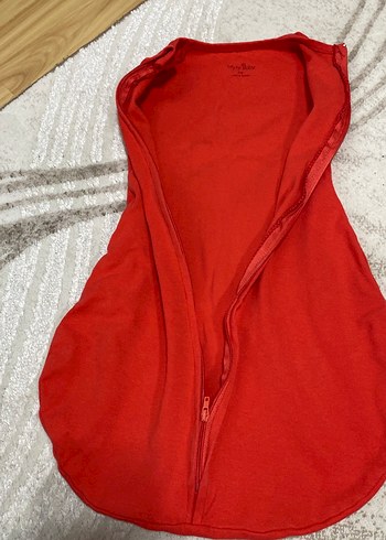 Kırmızı Bebek Uyku Tulumu - Görsel 3