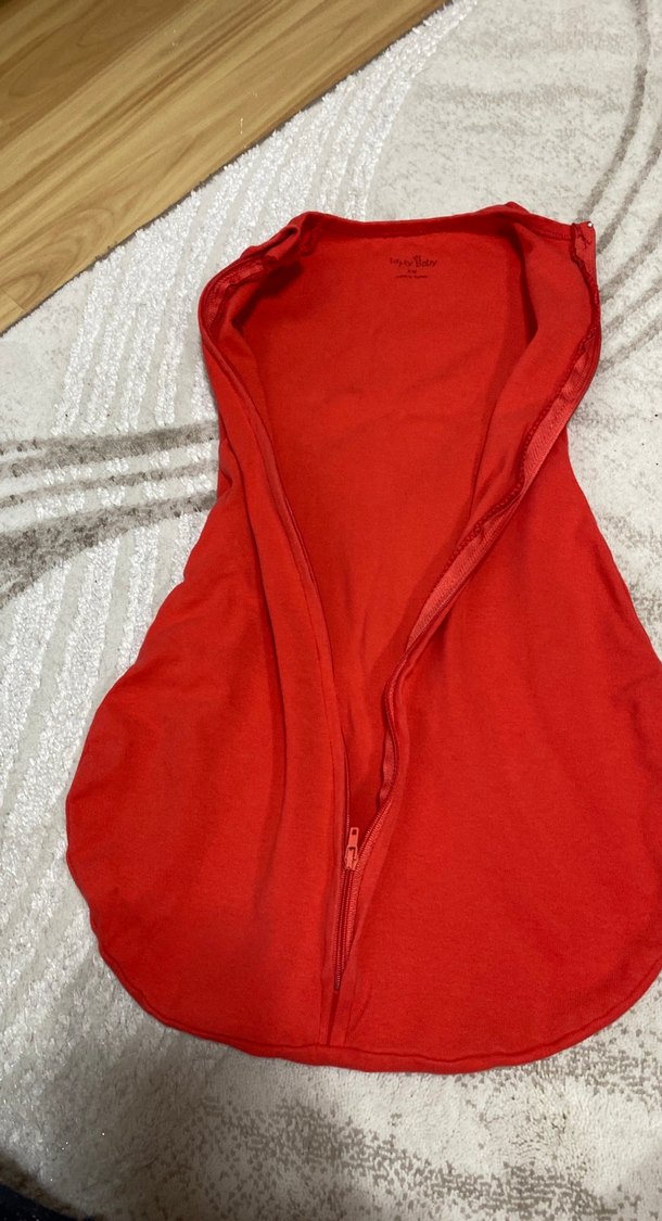 Kırmızı Bebek Uyku Tulumu - Görsel 3