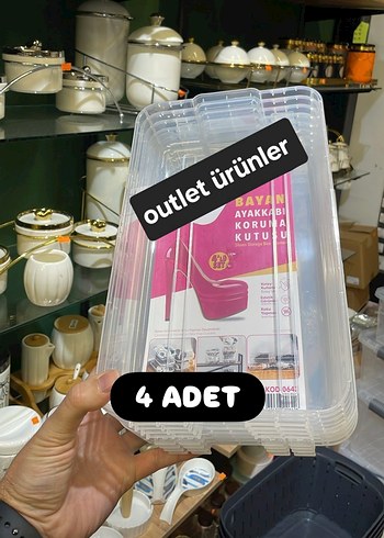 Ayakkabı Koruma Kutusu 4'lü Set