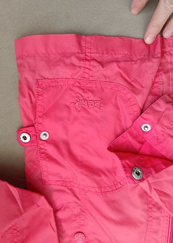 LcWakiki Kız Çocuk Fuşya Fermuarlı Yağmurluk - Görsel 3