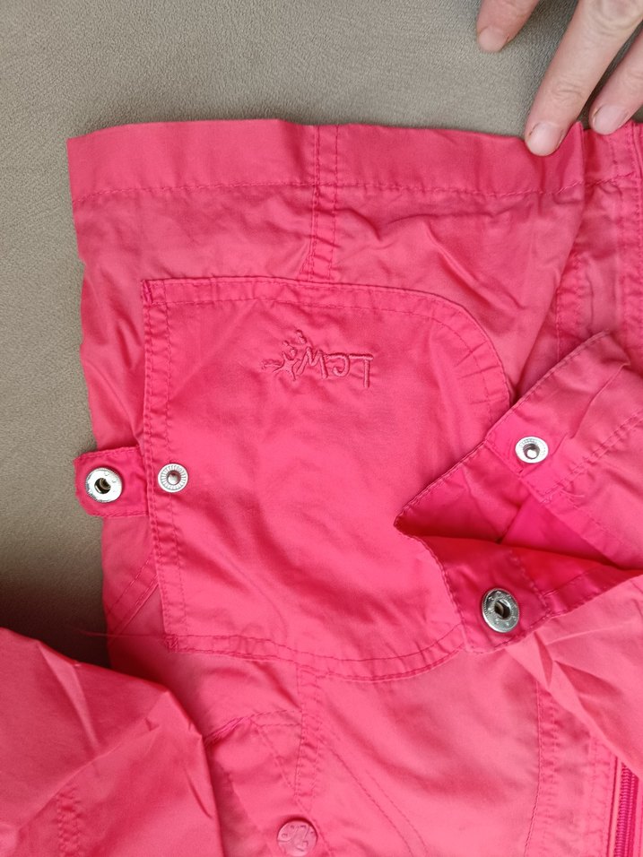 LcWakiki Kız Çocuk Fuşya Fermuarlı Yağmurluk - Görsel 3