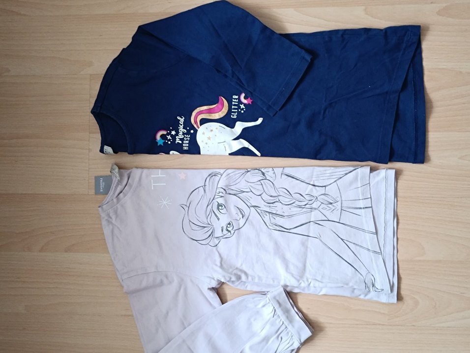 Kız Çocuk Renkli Baskılı Uzun Kollu Tişört - Görsel 2