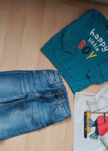 Erkek Çocuk3'lu  Jeans +Sweat - Görsel 3