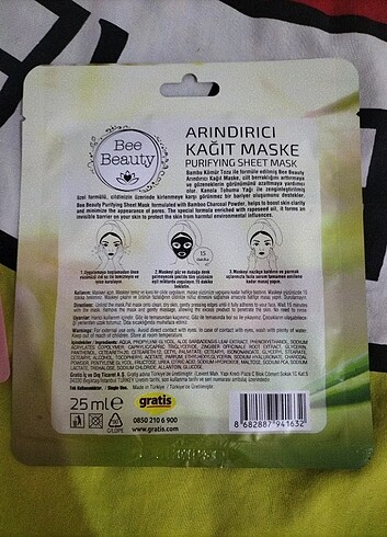 Bee Beauty Kore yüz maskesi