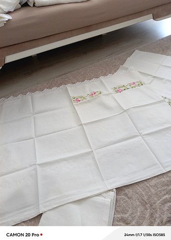 Nakışlı Beyaz takım - Görsel 3