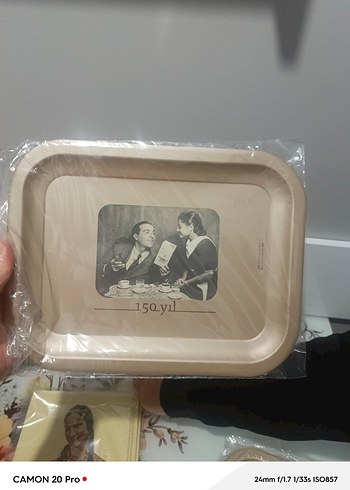 Bej Gri Renkli Dikdörtgen kahve sunum tepsılerı - Görsel 3