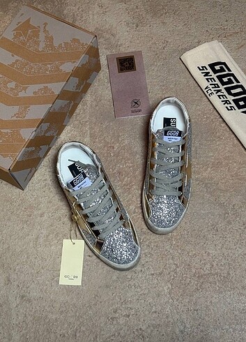 Golden Goose Deluxe Golden Goose Deluxe Gold Full Gümüş Simli