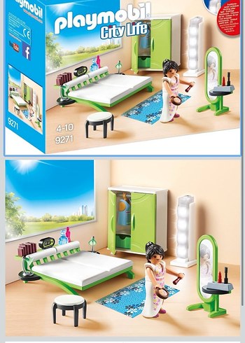 Playmobil City Çalışan Lambalı Yatak Odası